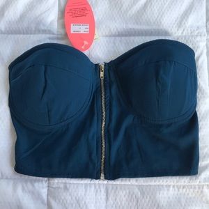 Bustier crop top